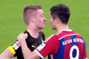 reus snubs hug