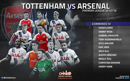 Arsenal v Spurs--Combined-XI-1