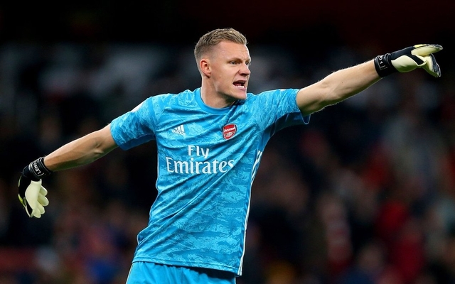 Leno-shouting-at-Arsenal-defence