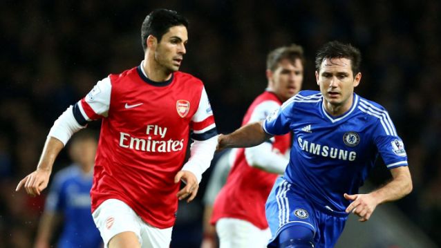 Arteta v Lampard as players