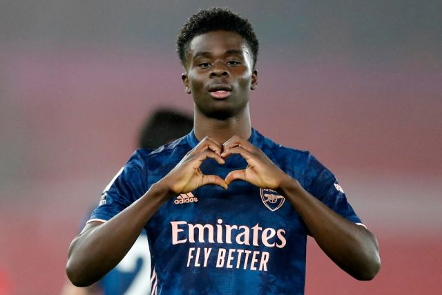 Arsenal players Saka, Martinelli on the 2021 Golden Boy short list