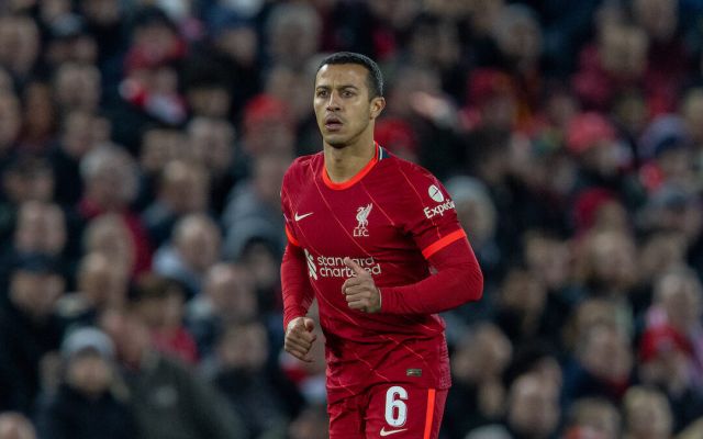 Thiago Alcatara could be set to miss Liverpool's PL clash with Arsenal