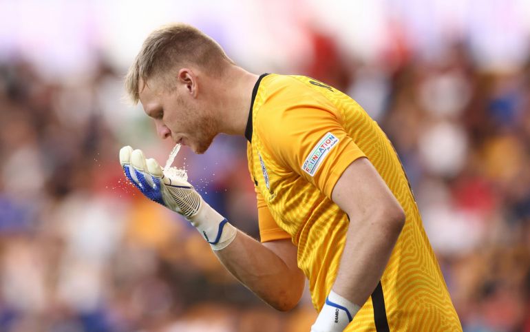 Arsenal keeper Ramsdale vows to oust Pickford as England No 1: 'By no means  am I second choice