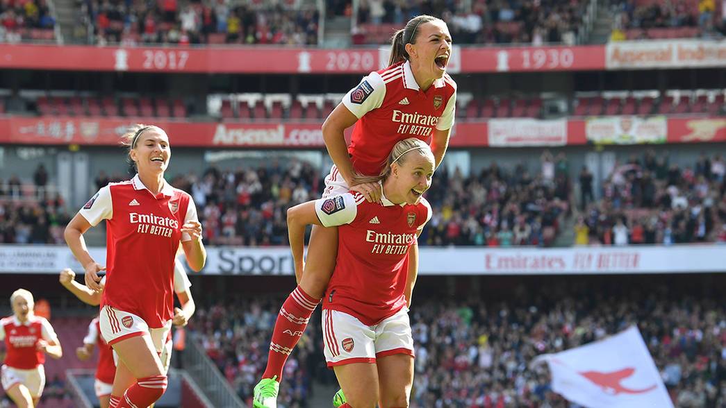 Arsenal 4-0 Tottenham Women review – Gunners dominate from start to finish