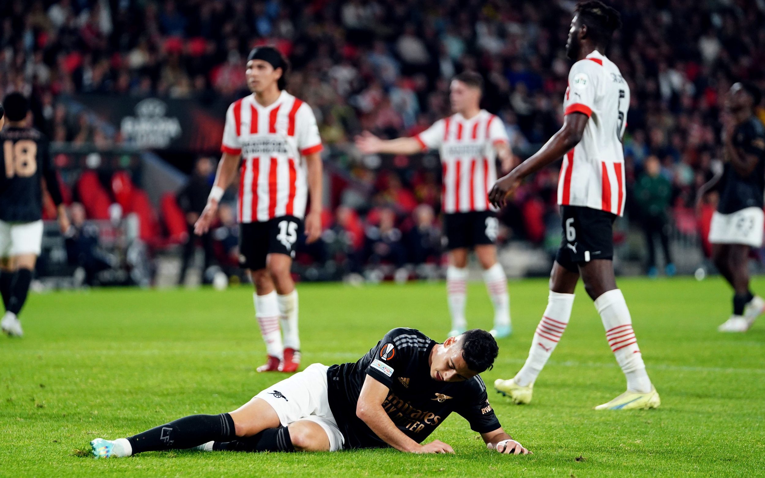 Arsenal hoje tem desfalques contra o PSV; veja quem está fora