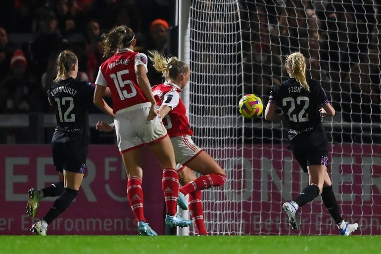 Arsenal Women destroy West Ham 9-1 (with goals)