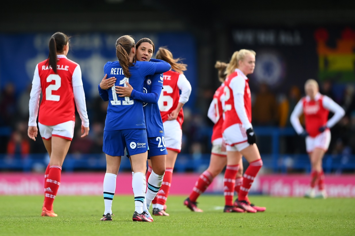 Highlights: Chelsea 2-0 Arsenal Women in Super Sunday WSL clash (with