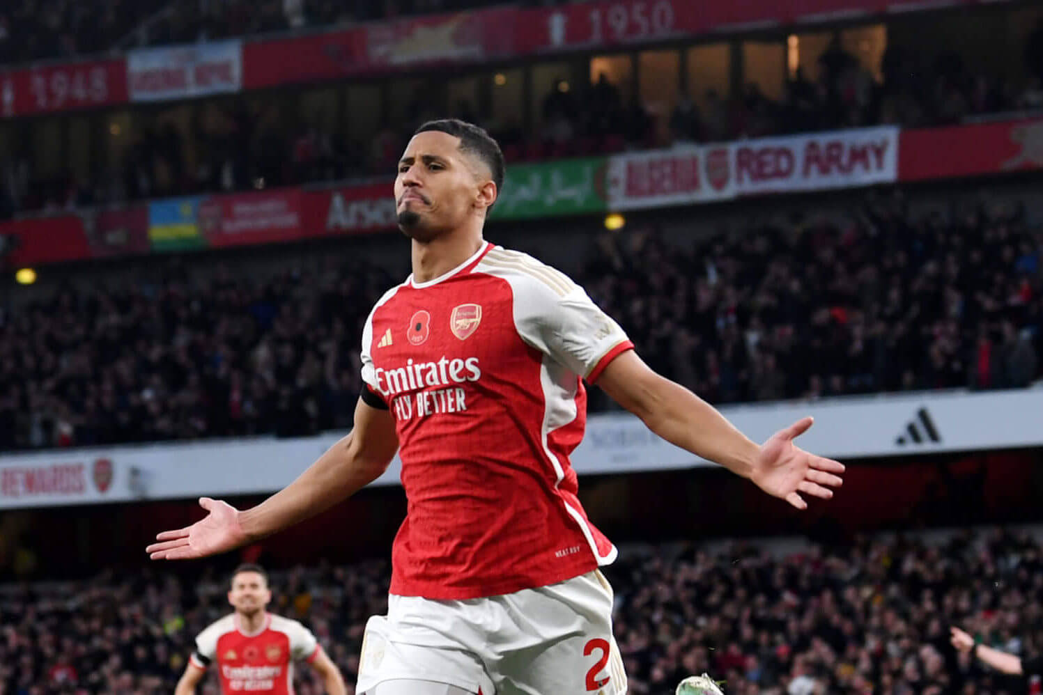 “We felt it at every moment.” Saliba sends a message to Arsenal fans ...