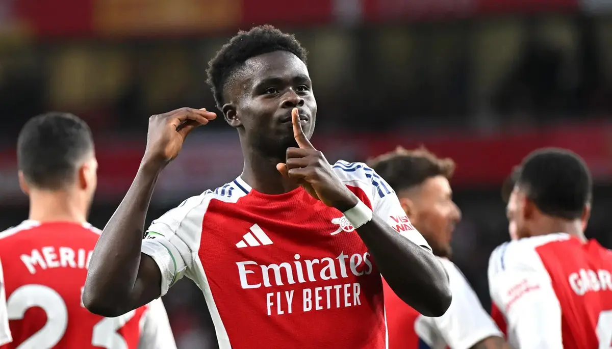 Man Of The match again – Bukayo Saka bossing Europe as well as the Premier League –