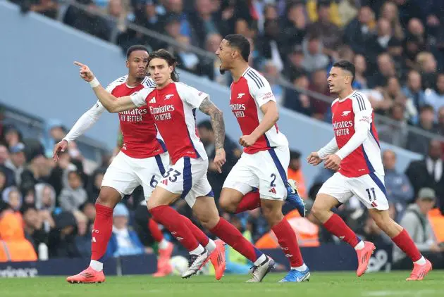 Arsenal players v Man City