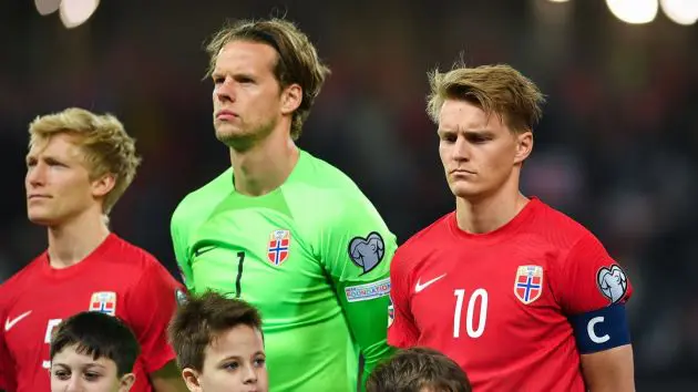 Odegaard captaining Norway