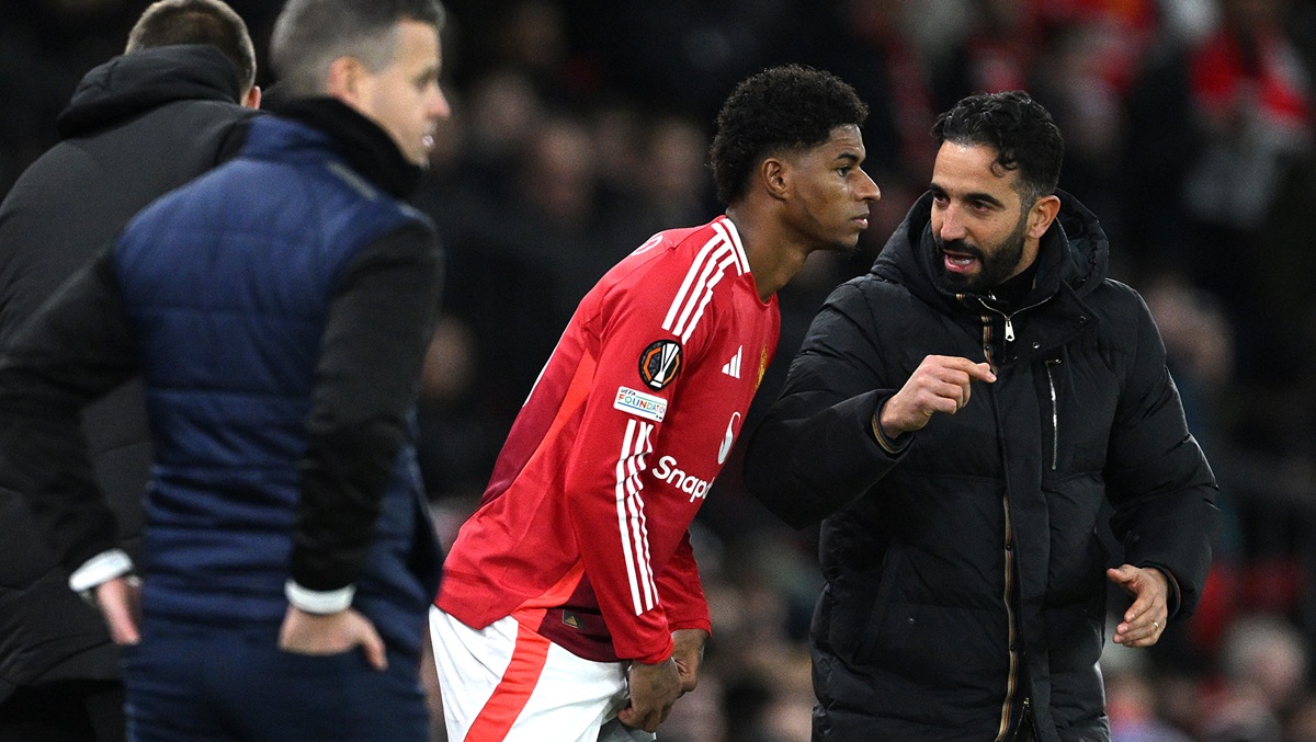 Amorin with Rashford