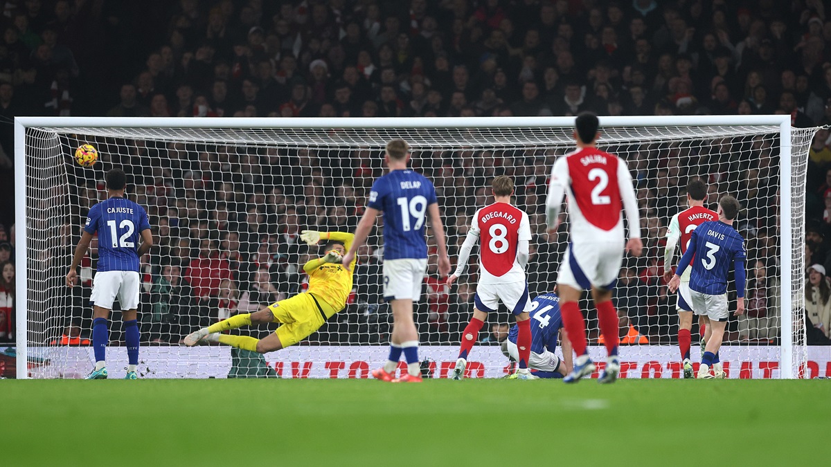 Havertz scoring against Ipswich