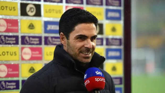 Arteta speaking to the press