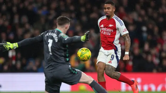 Jesus scoring v Crystal Palace