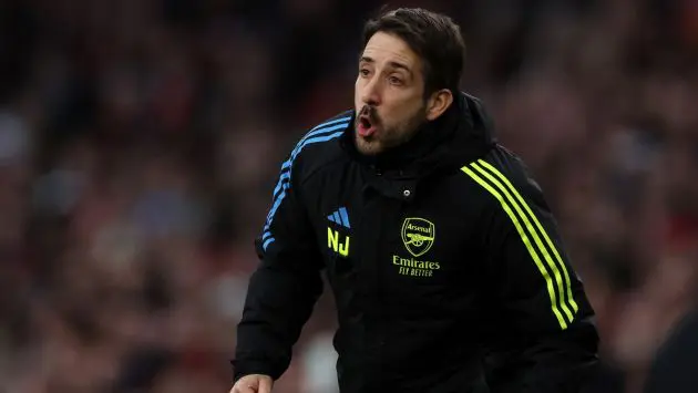 Arsenal set piece coach Nicolas Jover
