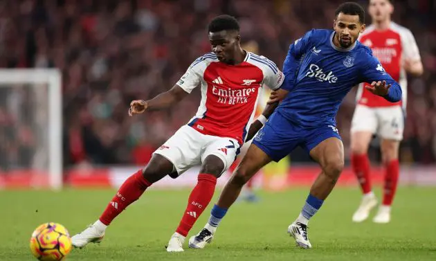 Saka v Everton