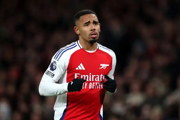 Gabriel Jesus of Arsenal during the Premier League match between Arsenal FC and Everton FC