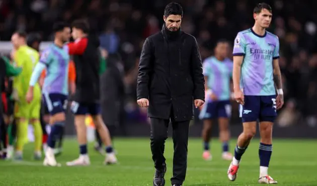 Arteta after Fulham game