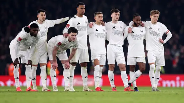 Arsenal players v Man Utd