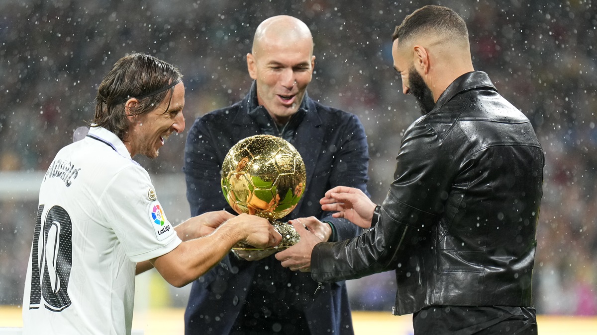 Zidane with Benzema and Modric