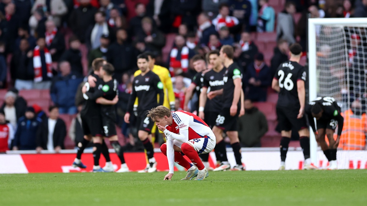 “We let them run too easily” Odegaard admits Arsenal played badly against West Ham