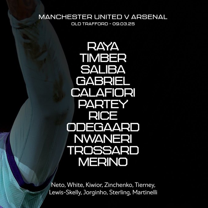 Arsenal team news v Man Utd