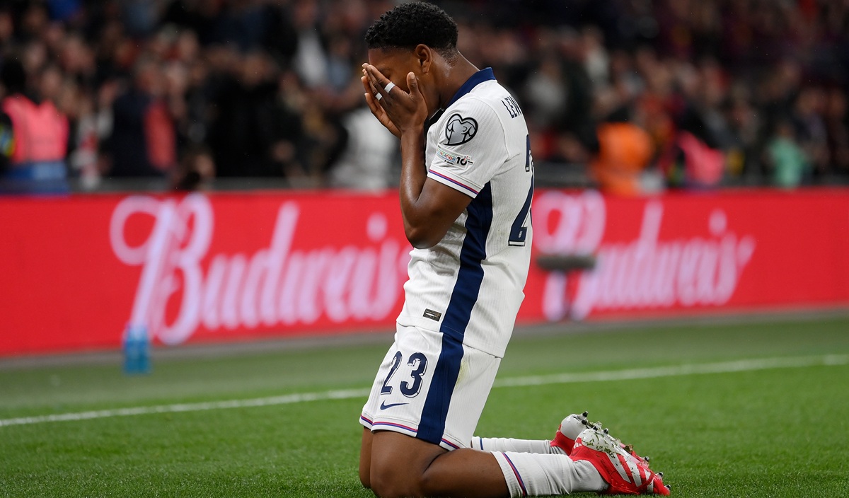 Lewis-Skelly after scoring for England