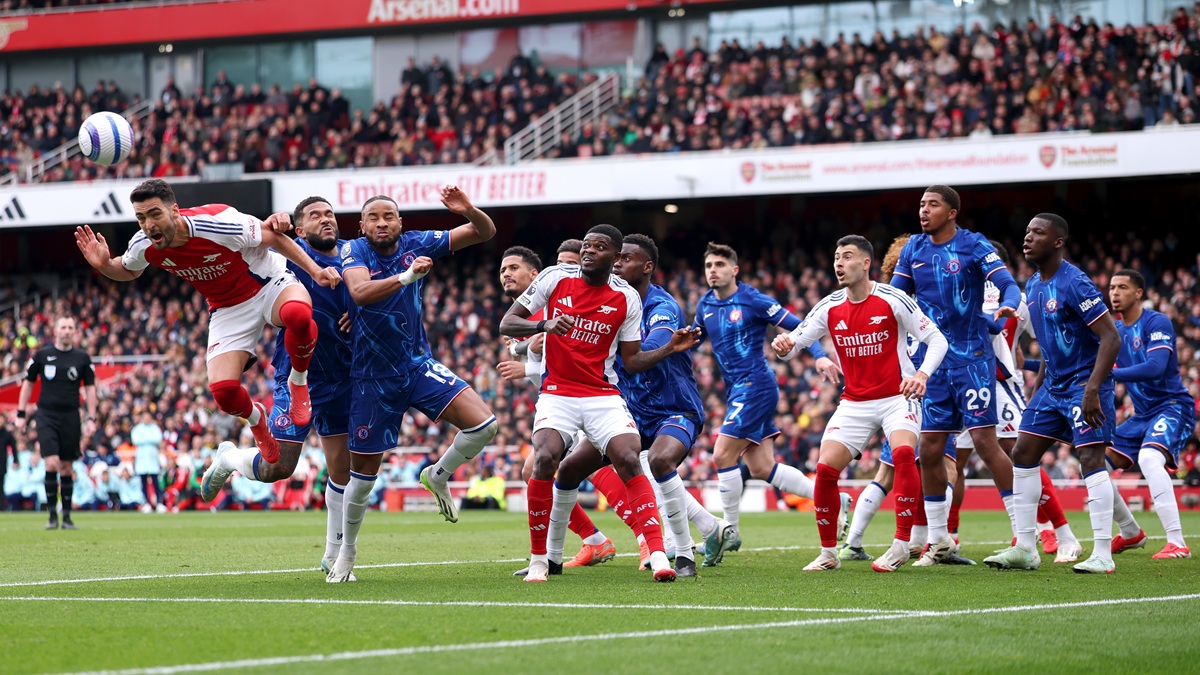 Merino scoring against Chelsea