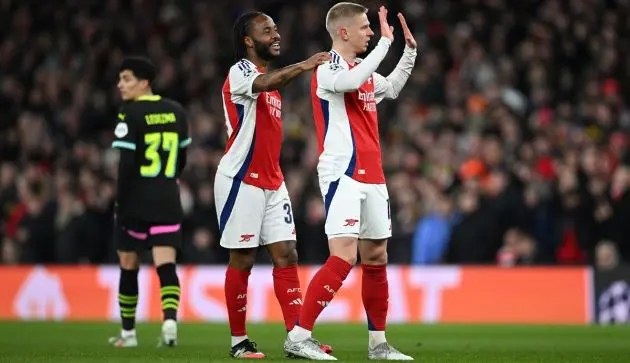 Oleksandr Zinchenko and Raheem Sterling