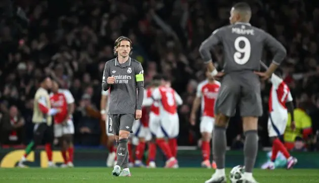 Dejected Real Madrid
