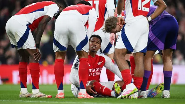 Gabriel injured against Fulham