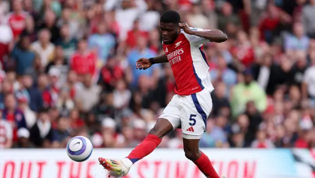 Partey Scoring against Brentford