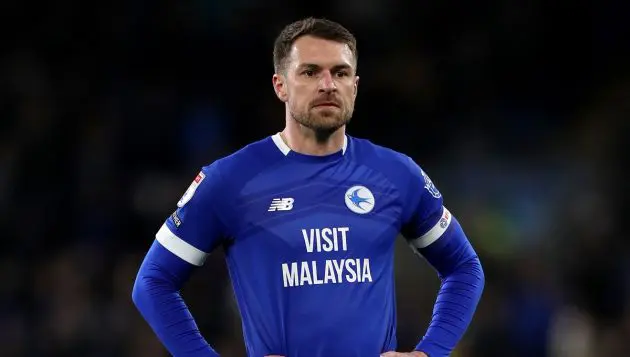 Ramsey playing for Cardiff City