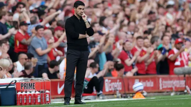 Arteta at Liverpool