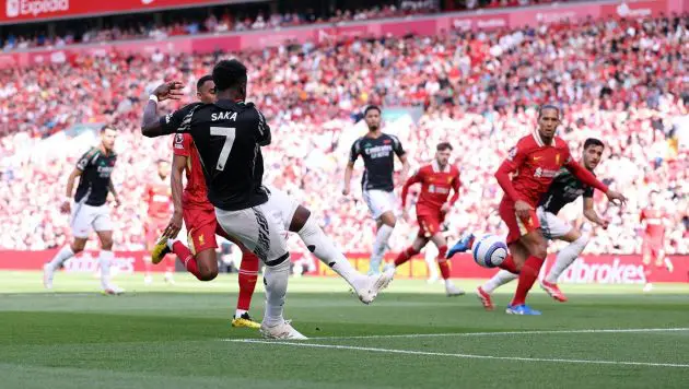 Saka v Liverpool