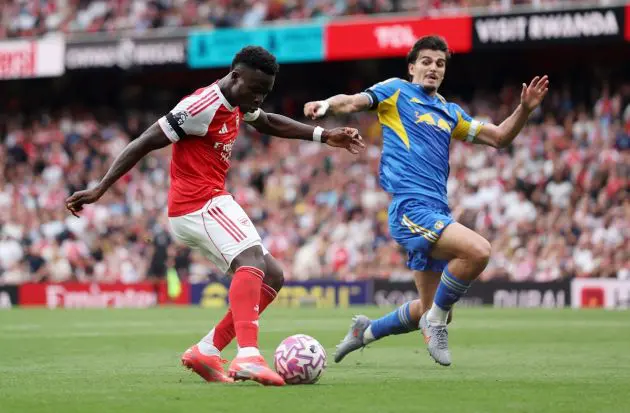 Saka v Leeds United