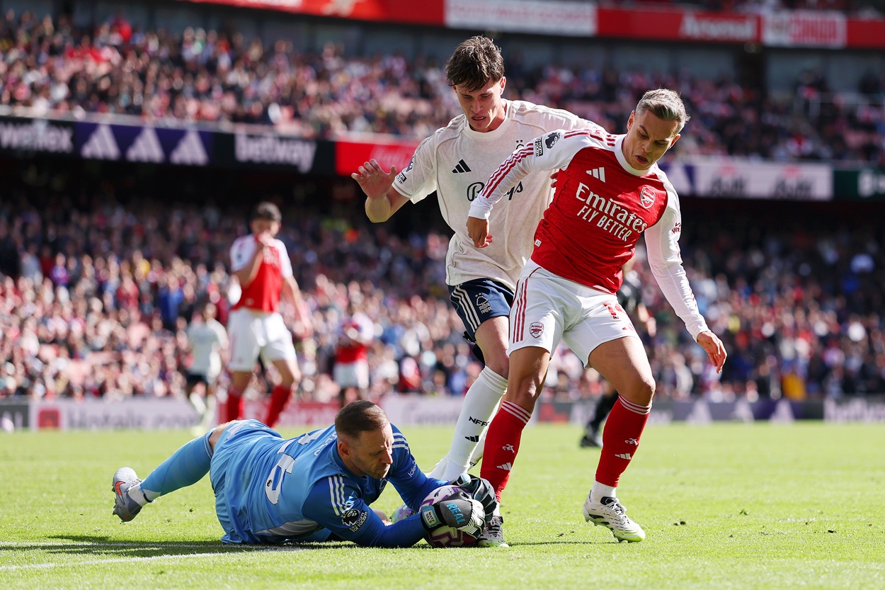 Arsenal forward reached a mini landmark in 3-0 Nottingham Forest win