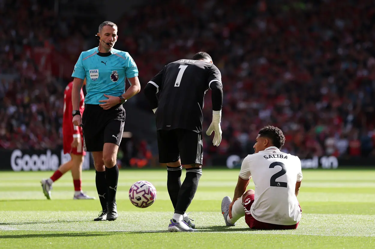 France confirms Saliba is injured and cannot play for them in this window