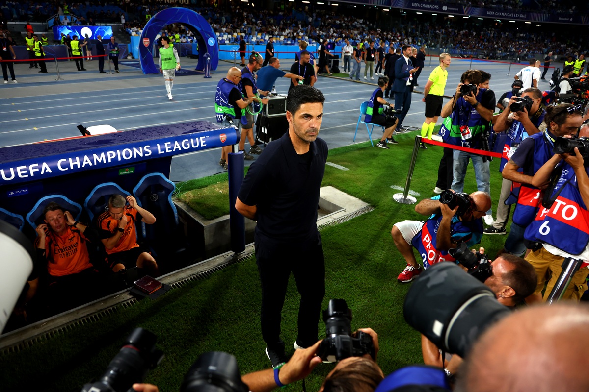 “Different environment to play football” Arteta reacts to Arsenal win at Napoli